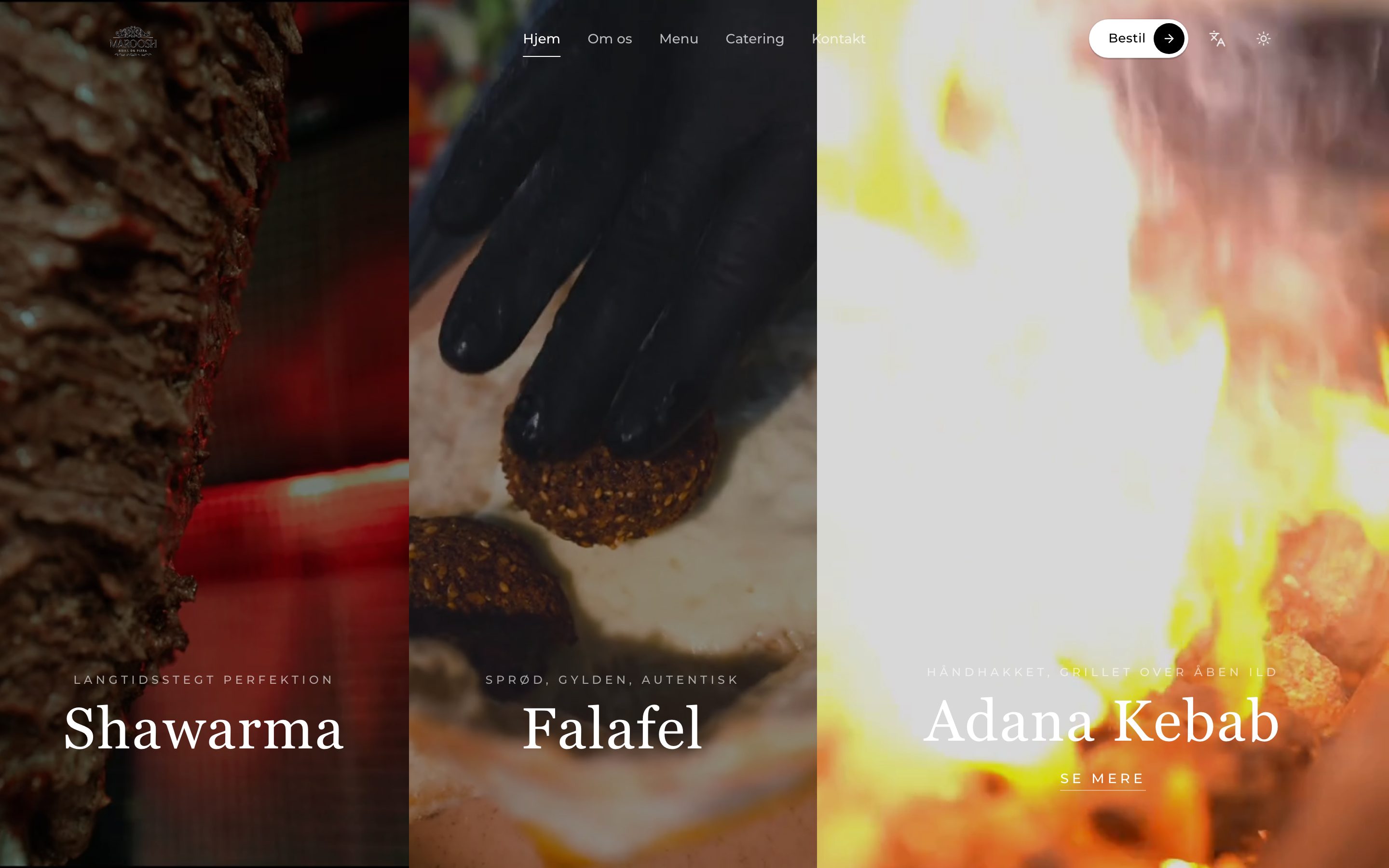 Maroosh — Copenhagen shawarma restaurant homepage