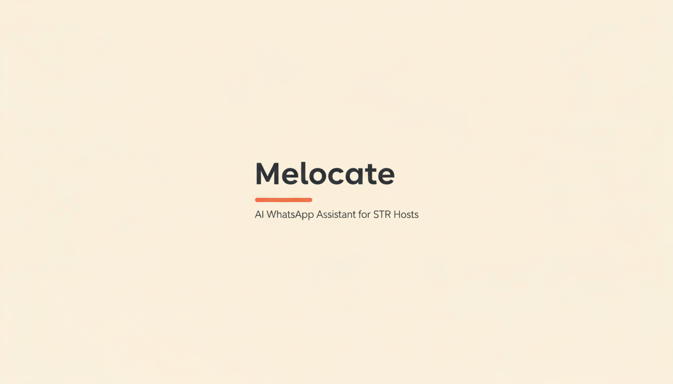 Melocate — AI hospitality assistant homepage